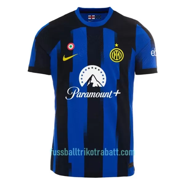 Günstige Inter Mailand Lautaro Martinez 10 Herrentrikot Heim 2023/24 Kurzarm