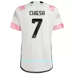 Günstige Juventus Turin Chiesa 7 Herrentrikot Auswärts 2023/24 Kurzarm