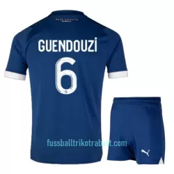 Günstige Olympique Marseille GUENDOUZI 6 Kindertrikot Auswärts 2023/24 Kurzarm