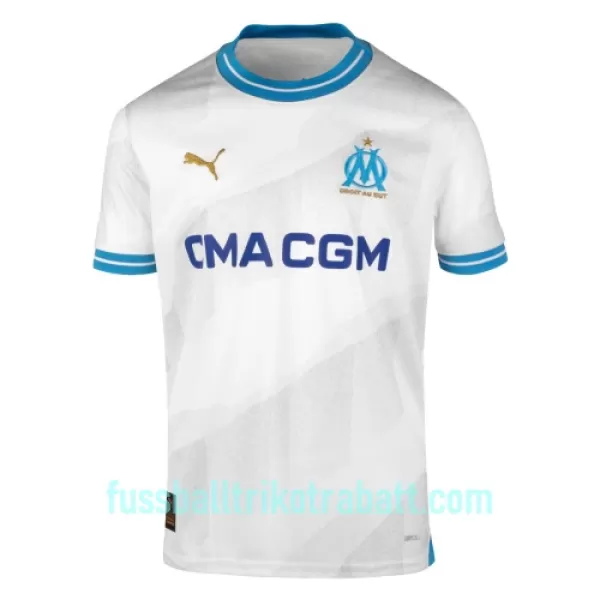 Günstige Olympique Marseille GUENDOUZI 6 Kindertrikot Heim 2023/24 Kurzarm