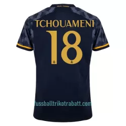Günstige Real Madrid Tchouameni 18 Herrentrikot Auswärts 2023/24 Kurzarm
