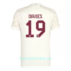 Günstige FC Bayern München Davies 19 Champions League Kindertrikot Ausweich 2023/24 Kurzarm
