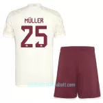 Günstige FC Bayern München Muller 25 Champions League Kindertrikot Ausweich 2023/24 Kurzarm