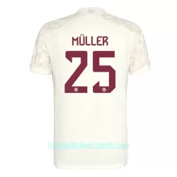 Günstige FC Bayern München Muller 25 Champions League Kindertrikot Ausweich 2023/24 Kurzarm