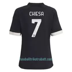 Günstige Juventus Turin Chiesa 7 Kindertrikot Ausweich 2023/24 Kurzarm