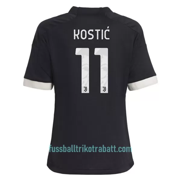 Günstige Juventus Turin Kostic 11 Kindertrikot Ausweich 2023/24 Kurzarm