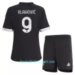 Günstige Juventus Turin Vlahovic 9 Kindertrikot Ausweich 2023/24 Kurzarm