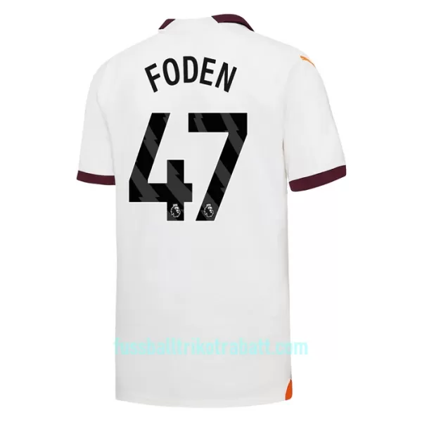 Günstige Manchester City Foden 47 Kindertrikot Auswärts 2023/24 Kurzarm