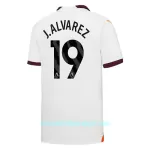 Günstige Manchester City J. Alvarez 19 Herrentrikot Auswärts 2023/24 Kurzarm