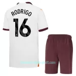 Günstige Manchester City Rodrigo 16 Kindertrikot Auswärts 2023/24 Kurzarm