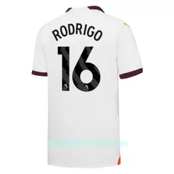 Günstige Manchester City Rodrigo 16 Kindertrikot Auswärts 2023/24 Kurzarm