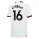 Günstige Manchester City Rodrigo 16 Kindertrikot Auswärts 2023/24 Kurzarm
