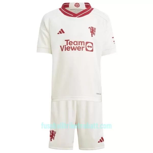 Günstige Manchester United Kindertrikot Ausweich 2023/24 Kurzarm