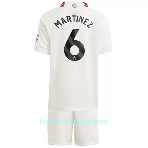 Günstige Manchester United Martinez 6 Kindertrikot Ausweich 2023/24 Kurzarm
