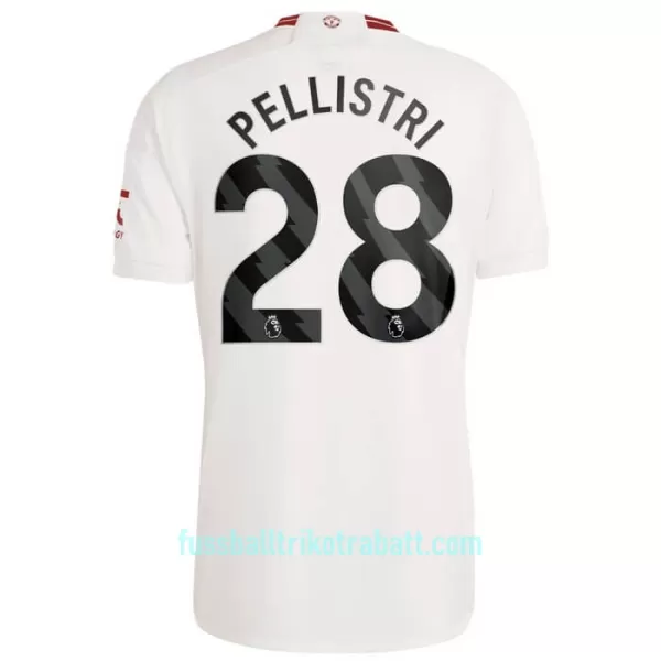 Günstige Manchester United Pellistri 28 Herrentrikot Ausweich 2023/24 Kurzarm