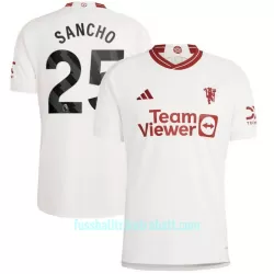 Günstige Manchester United Sancho 25 Herrentrikot Ausweich 2023/24 Kurzarm