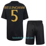 Günstige Real Madrid Bellingham 5 Kindertrikot Ausweich 2023/24 Kurzarm
