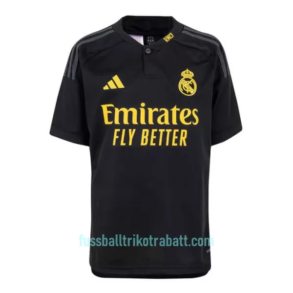 Günstige Real Madrid Camavinga 12 Kindertrikot Ausweich 2023/24 Kurzarm