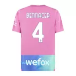 Günstige AC Mailand Bennacer 4 Herrentrikot Ausweich 2023/24 Kurzarm