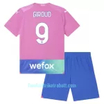 Günstige AC Mailand Giroud 9 Kindertrikot Ausweich 2023/24 Kurzarm