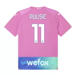 Günstige AC Mailand Pulisic 11 Kindertrikot Ausweich 2023/24 Kurzarm