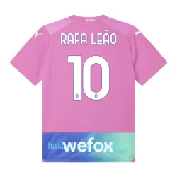 Günstige AC Mailand Rafael Leao 10 Kindertrikot Ausweich 2023/24 Kurzarm
