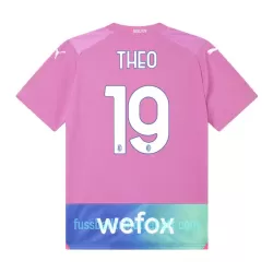 Günstige AC Mailand Theo 19 Kindertrikot Ausweich 2023/24 Kurzarm