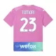 Günstige AC Mailand Tomori 23 Kindertrikot Ausweich 2023/24 Kurzarm