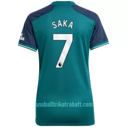 Günstige Arsenal Saka 7 Damentrikot Ausweich 2023/24 Kurzarm