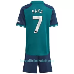 Günstige Arsenal Saka 7 Kindertrikot Ausweich 2023/24 Kurzarm
