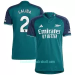 Günstige Arsenal Saliba 2 Herrentrikot Ausweich 2023/24 Kurzarm