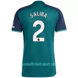 Günstige Arsenal Saliba 2 Herrentrikot Ausweich 2023/24 Kurzarm