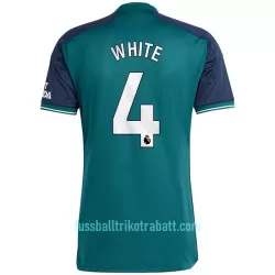 Günstige Arsenal White 4 Herrentrikot Ausweich 2023/24 Kurzarm