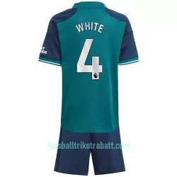 Günstige Arsenal White 4 Kindertrikot Ausweich 2023/24 Kurzarm
