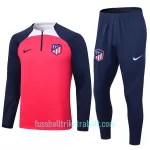 Atlético Madrid Sweatshirts Anzüge 2023/24 Viertelreißverschluss Rote