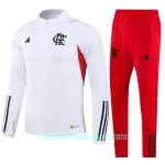 CR Flamengo Sweatshirts Anzüge 2023/24 Viertelreißverschluss Weiße