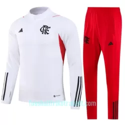 CR Flamengo Sweatshirts Anzüge 2023/24 Viertelreißverschluss Weiße CR Flamengo Sweatshirts Anzüge 2023/24 Viertelreißverschluss Weiße
