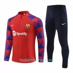 FC Barcelona Sweatshirts Anzüge 2023/24 Viertelreißverschluss Rote FC Barcelona Sweatshirts Anzüge 2023/24 Viertelreißverschluss Rote