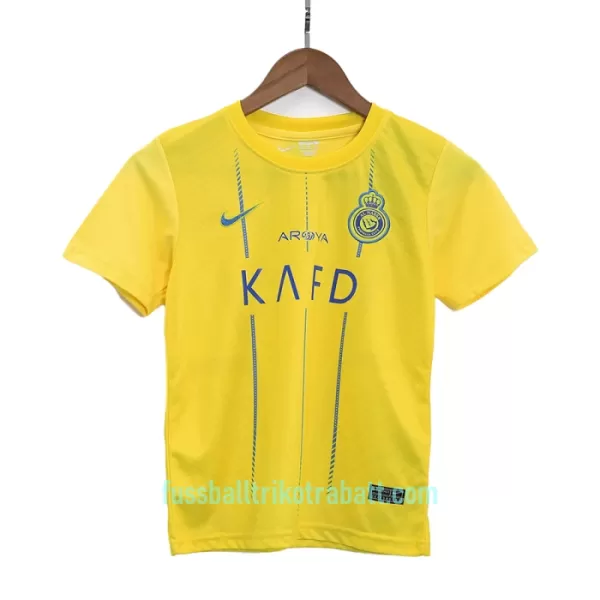 Günstige AL NASSR Kindertrikot Heim 2023/24 Kurzarm