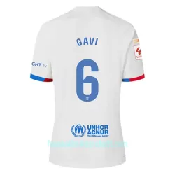 Günstige FC Barcelona Gavi 6 Kindertrikot Auswärts 2023/24 Kurzarm