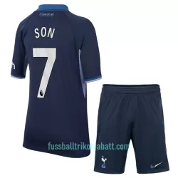 Günstige Tottenham Hotspur Son 7 Kindertrikot Auswärts 2023/24 Kurzarm