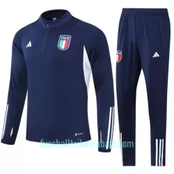 Italien Sweatshirts Anzüge 2023/24 Viertelreißverschluss Navy Italien Sweatshirts Anzüge 2023/24 Viertelreißverschluss Navy