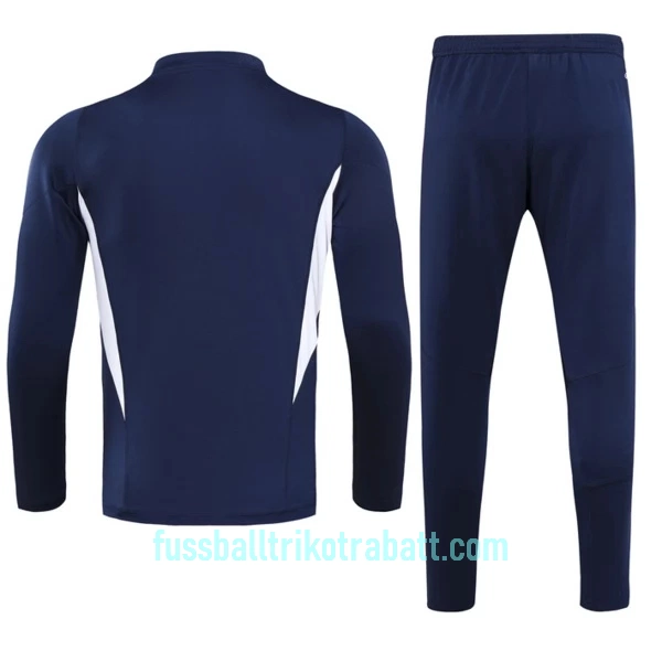 Italien Sweatshirts Anzüge 2023/24 Viertelreißverschluss Navy