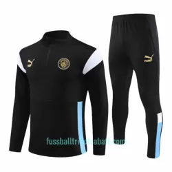 Manchester City Sweatshirts Anzüge 2023/24 Viertelreißverschluss Schwarze Manchester City Sweatshirts Anzüge 2023/24 Viertelreißverschluss Schwarze