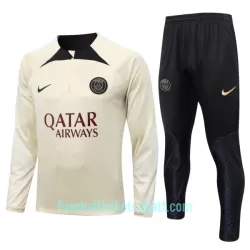 Paris Saint-Germain Sweatshirts Anzüge 2023/24 Viertelreißverschluss Crème Paris Saint-Germain Sweatshirts Anzüge 2023/24 Viertelreißverschluss Crème