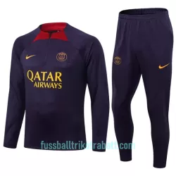 Paris Saint-Germain Sweatshirts Anzüge 2023/24 Viertelreißverschluss Lila Paris Saint-Germain Sweatshirts Anzüge 2023/24 Viertelreißverschluss Lila