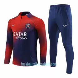 Paris Saint-Germain Sweatshirts Anzüge 2023/24 Viertelreißverschluss Rote Paris Saint-Germain Sweatshirts Anzüge 2023/24 Viertelreißverschluss Rote