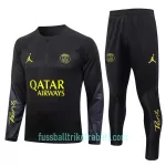 Paris Saint-Germain Sweatshirts Anzüge 2023/24 Viertelreißverschluss Schwarze