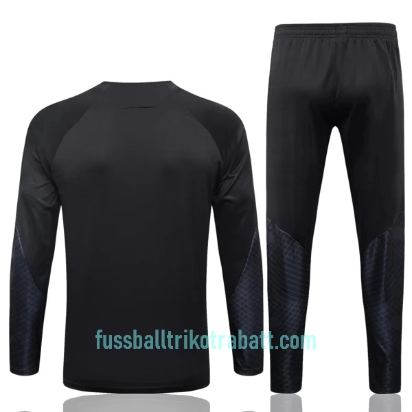 Paris Saint-Germain Sweatshirts Anzüge 2023/24 Viertelreißverschluss Schwarze