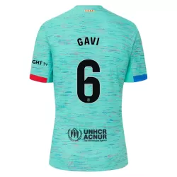 Günstige FC Barcelona Gavi 6 Kindertrikot Ausweich 2023/24 Kurzarm